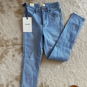 Rolla’s Eastcoast Ankle Jean- Cindy Stripe 25